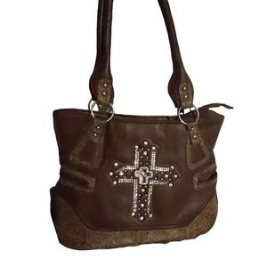 Cross purse with matching wallet